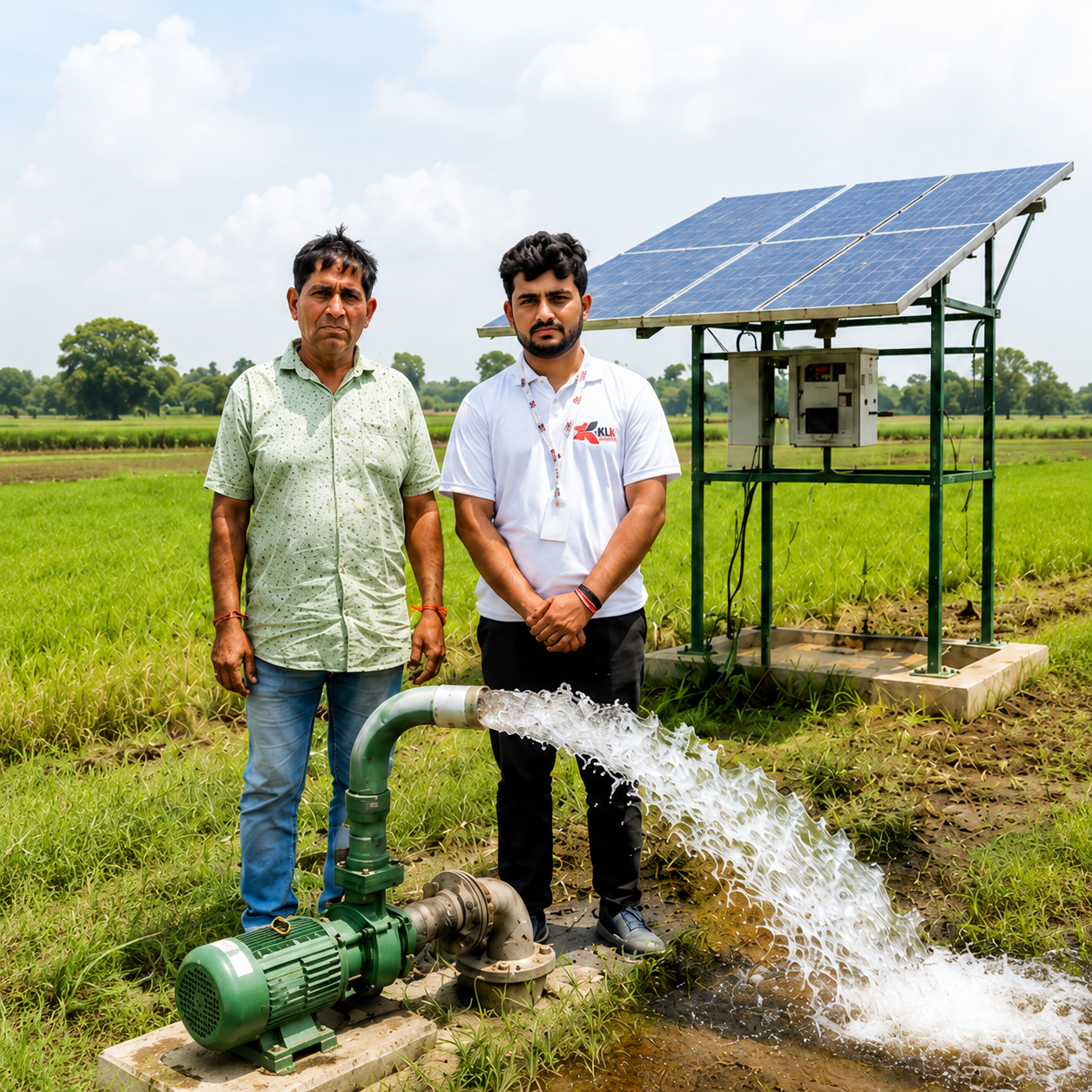 Solar Water Pump in Agricultural Field