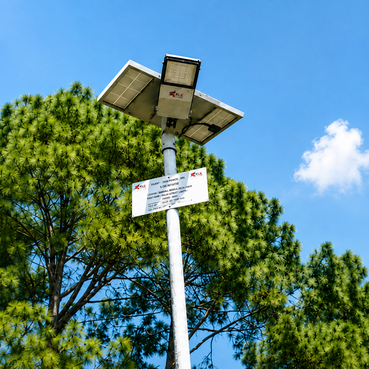 Solar Street Light Tata Power DDL